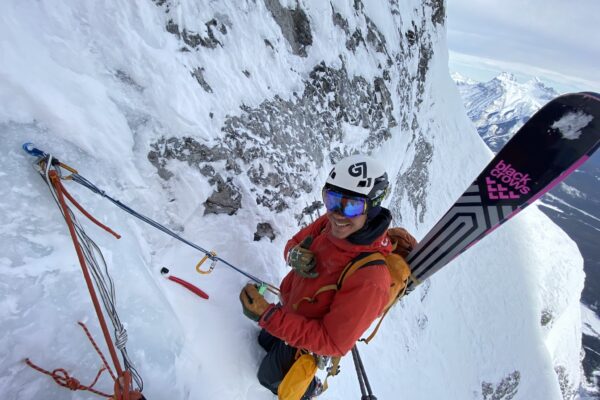 first rappel ski descent east face cascade global alpine