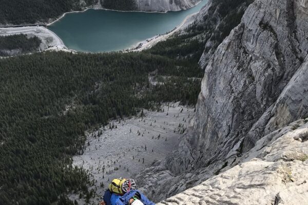 Rock climbing canmore guide multipitch ha ling